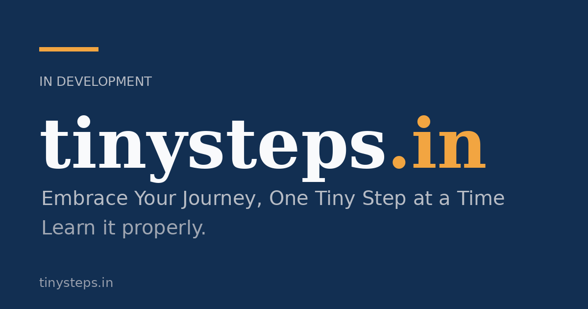 Link preview image for tinysteps.in
